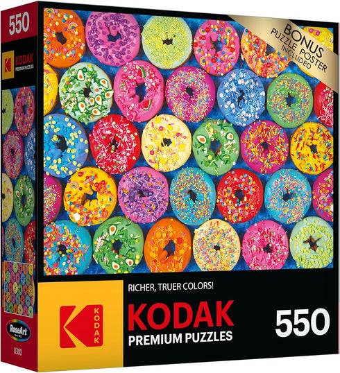 RoseArt - Kodak Premium - I Love Donuts - 350 Piece Jigsaw Puzzle for Adults...