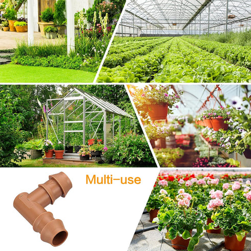 18 Pieces Drip Irrigation Fittings Elbow Connectors for 1/2" Tubing, Barbed Elbows Drip Parts for 1/2 Inch Irrigation Tubing(0.600" ID), Drip Line...