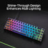 HyperX Pudding Keycaps 2 - Full Key Set - PBT - 112 Keys -White...