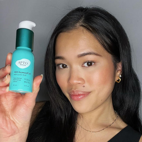 Skincare AHA Seaweed Gel with Lactic Acid, Resurfacing & Deeply Exfoliating Formula, 2 fl. oz....