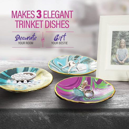 Craft 'n Clay - Jewelry Dish Making Kit for Kids Ages 8-14 Year Old - Best DIY Arts & Crafts Kits Easter Gifts - Creative Toys for Preteen & Teena...