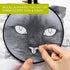 Bucilla Photographic 6" Stamped Embroidery Kit, Cat Eyes, Includes 4-Color Printed Fabric, 6" Hoop, Embroidery Floss, Needle, and Instructions, 49...
