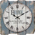 Stonebriar SB-6158A Worn Blue 15" Square White Wall Clock...