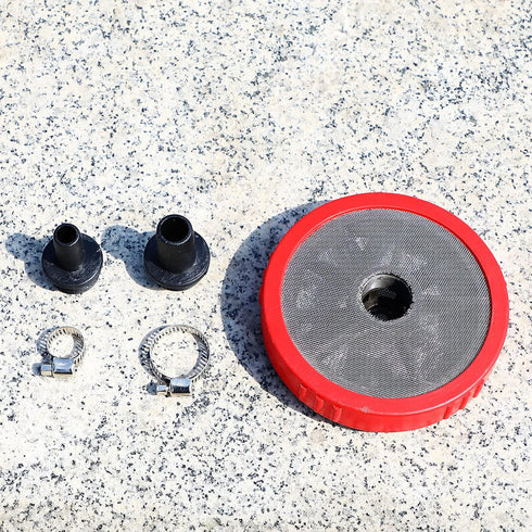 Household Hose Filter, Water Pump Sedimentation Filter,40 Mesh 304 Stainless Steel,Including 2 Connecting Ports(ID1/2'',ID3/4'') and 2 Clamps,Used...