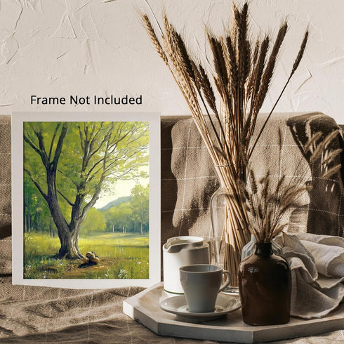 Posterizer 1 pcs-serene countryside scene in oil painting style 2-Collectibles & Fine Art-Landscape & Nature Art- Gift for Men Women Entrepreneur ...