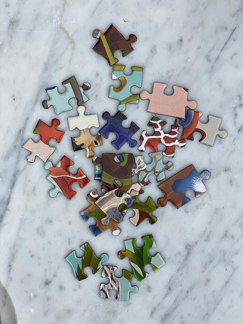 eeBoo: Piece and Love Crazy Bug Bouquet 500 Piece Round Jigsaw Puzzle, Jigsaw Puzzle for Adults and Families, includes Glossy and Sturdy Pieces...