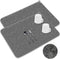 2 Pack Microfiber Dish Drying Mat,24*17 Inch Absorbent Dish Drainer Kitchen Counter,Large Drying Pad for Countertop, Rack and Under Sink(Gray)...