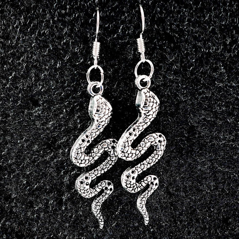20PCS Snake-shape Charms Pendants Accessory Mixed Smooth Metal Charms for DIY Jewelry Making and Crafting, Ancient Silver...