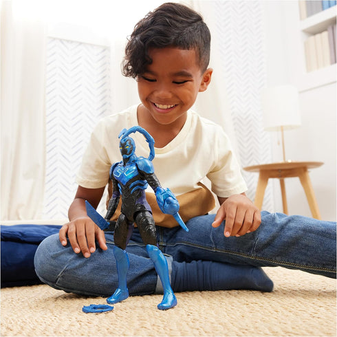 DC Comics, Battle-Mode Blue Beetle Action Figure, 12-inch, Lights & Sounds, Easy to Pose, Movie Superhero Kids Toys for Boys & Girls, Ages 4+...