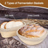 Banneton Bread Proofing Basket Set of 2 with Sourdough Bread Baking Supplies, 9" Round & 10" Oval, Bread Lame + Linen Liner + Dough Scraper + Bast...