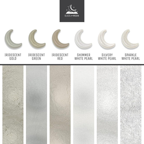 Slice of the Moon | Shimmer Pearl Natural Mineral Mica Powder, 0.88oz (25g) | for Personal or Professional Use - Cosmetics, Epoxy Resin Projects, ...