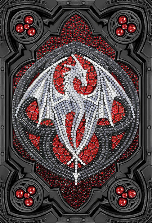 Crystal Art Diamond Painting Notebook - Valour Alter Drake - Create a Sparkling Notebook Cover Using Crystals - for Ages 8 and up...