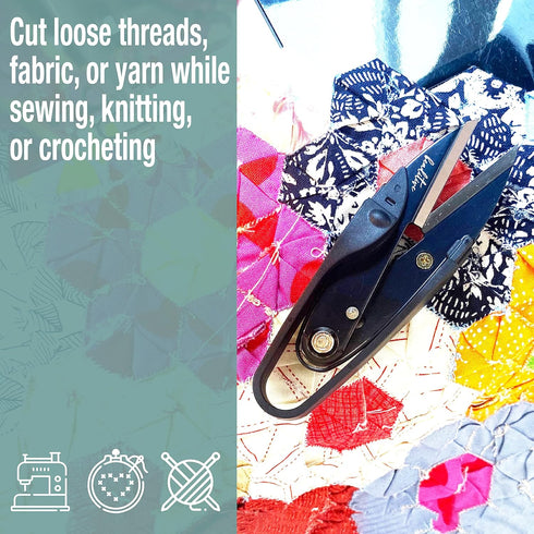 Beaditive Premium Thread Snips - Thread, Yarn, Embroidery Snipper for Sewing, Quilting, Knitting, Jewelry Making - High-Carbon Steel Blades with P...