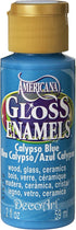 Americana 2-oz. Calypso Blue Gloss Enamel Paint...