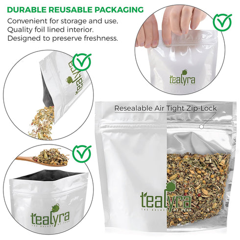 Tealyra - Tranquil Dream - Chamomile Honeybush Lavender - Calming - Relaxing - Herbal Loose Leaf Tea - Caffeine-Free - All Natural - 220g (8-ounce...