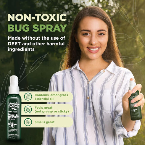 Medella Naturals Insect & Mosquito Repellent, DEET-Free Naturally Derived Formula, Kid and Pet Friendly, Made in The USA, 4 Ounce Spray Bottle...