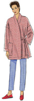 Vogue V9334Y Very Easy Women's Loose-Fitting Wrap Jacket and Tapered Pants Sewing Patterns, Sizes 4-14...