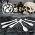 Ceramic Bone Spoons - Set of 6 - Spooky Valentines Day Gifts, Goth Valentines Day Decor - Skull Spoon, Witchy Gifts, Goth Gifts For Women, Spooky ...