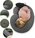?????????????????? ???????????? ?????????? COSMOPLUS C Shaped Full Body Pillow Case ?????????? for Maternity,Stretchy Cool Breathable Jersey Fabri...