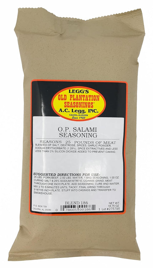 A.C. Legg - OP Salami Seasoning, 16.75 Ounce - with Cure...