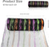 2 Rolls Deco Mesh Ribbon 10 in x 30 ft for DIY Halloween Deco Christmas Tree Wreath Decoration Black Purple Orange Green Poly Mesh Rolls Party Dec...