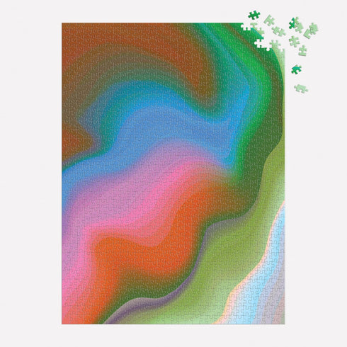 Galison Sensing Colors – 1000 Piece Jessica Poundstone Puzzle Featuring Ephemeral Art from The Hyperspectral Sensing Art Series...