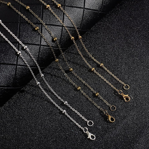SUNNYCLUE 39 Feet Gold Satellite Chains Necklace Jewelry Making Chains with Brass Jump Rings Lobster Clasps Pinch Bails for Necklaces Bracelets Pe...