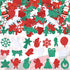 300 Pieces Christmas Glitter Foam Stickers - Assorted Santa, Snowflake, Tree, Bell, Gift, and Christmas Shape Foam Stickers Self-Adhesive for Kids...