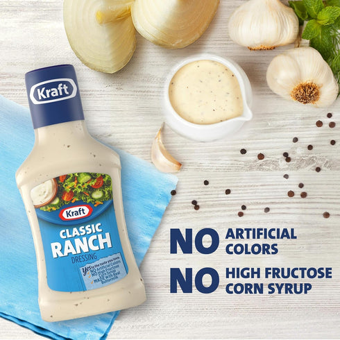 Kraft Classic Ranch Dressing, 8 fl oz Bottle...