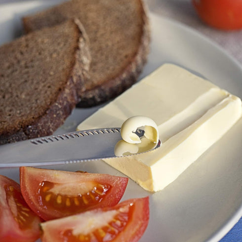 Butter Knife Spreader Stainless Steel – Butter Spreader Knife, Kitchen Gadgets and Tools, Easy Spread Butter Knife for Cold Butter, Japanese Butte...