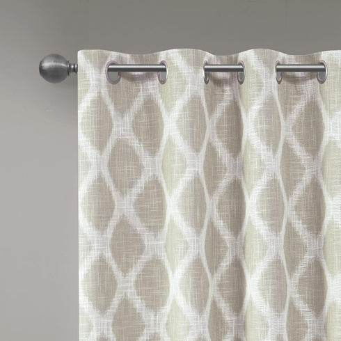 Sun Smart Blakesly Blackout Curtains Patio Window, Ikat Print, Grommet Top Living Room Decor, Living Room Decor, Thermal Insulated Light Blocking ...
