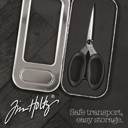 Tim Holtz Small Scissors - 6 Inch Scissors All Purpose for Cutting Fabric, Crafting, and Sewing - Heavy Duty Mini Scissors with Titanium Micro Poi...