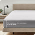 Bare Home Fitted Bottom Sheet Queen - Premium 1800 Microfiber - Ultra-Soft Wrinkle Free - Deep Pocket - Fitted Sheet (Queen, Light Grey)...