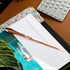 Uncommon Desks Rose Gold Letter Opener Knife - Smooth Metal Plated Envelope Opener - Ergonomic Rounded Handle for Comfort - Home and Office Mail S...