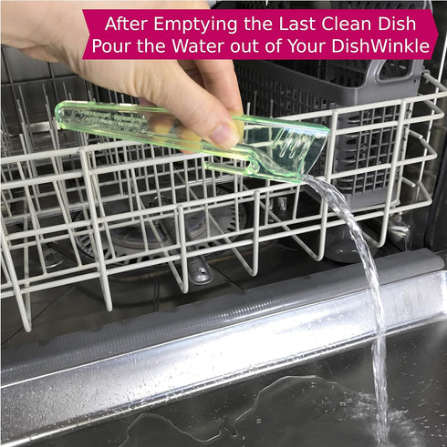DishWinkle Clean Dirty Dishwasher Indicator, Works INSIDE Your Dishwasher, Totally Unique Concept and Design, Simple and Effortless Operation, Made in the USA by Quality Clever (Blue)