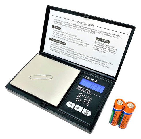 CR Scale Premium Digital Food Scale - 100g by 0.01g, Black, Portable (JDS-100B) (Battery Included)...