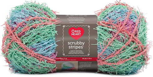 Red Heart Calypso Yarn SCRUBBY Stripes......