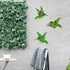 Glass Hummingbird Wall Art Outdoor Hummingbird Decor Metal Fence Decorative Hummingbird Hanging Bedroom Garden Patio Porch Fence of Decor 10 Inch...