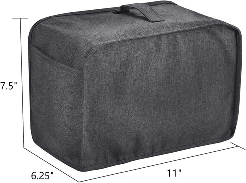 Toaster Cover with 2 Pockets,Can hold Jam Spreader Knife & Toaster Tongs, Toaster Appliance Cover with Top handle,Dust and Fingerprint Protection,...