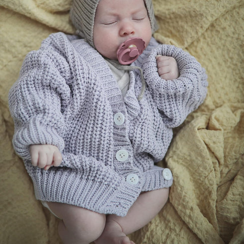 FRIGG Daisy Natural Rubber Baby Pacifier | Made in Denmark | BPA-Free (Woodchuck/French Gray, 0-6 Months) 2-Pack...