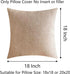 Demetex 18x18 Linen Pillow Covers Beige Farmhouse Square Decorative Accent Throw Pillows for Couch Kids Bed Room, Set of 2, 18x18 inches, Light Li...