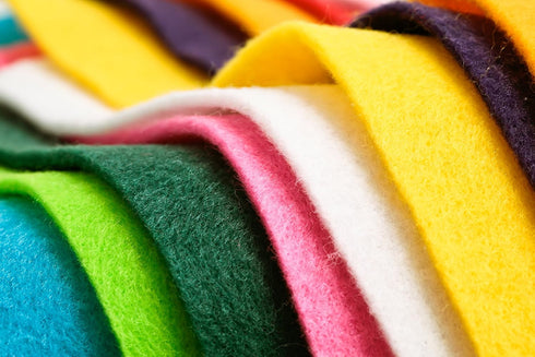 Peachy Keen Crafts 25 Pack - Self Adhesive Crafting Felt Fabric - 8 x 12 Inches Assorted Colors...