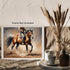 Posterizer 1 pcs- Cowboy riding a brown horse print-Art for Animal Lovers- Gift for Men Women Entrepreneur Teens-decor for Bedroom, Office, Living...