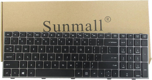 New Laptop Keyboard with Frame for HP ProBook 4540s 4540 4545s Series Compatible with Part Number 702237-001 683491-001 701485-001 Black US Layout...
