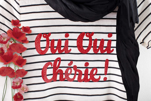 Cricut Glitter Iron On, Red (12'x19' Roll) - HTV Heat Transfer Vinyl, Compatible with Cricut Heat Presses & Maker + Explore Machines...