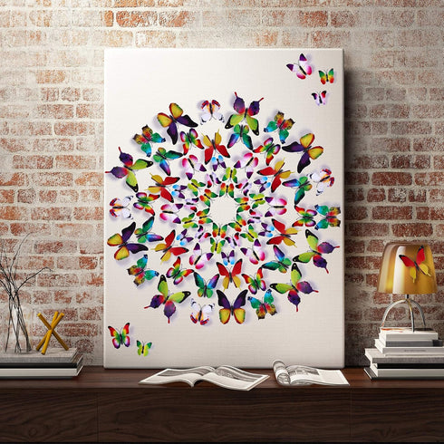 Amaonm® 60 Pcs 5 Packages Beautiful 3D Butterfly Wall Decals Removable DIY Home Decorations Art Decor Wall Stickers & Murals for Babys Bedroom Tv ...