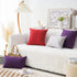 Home Brilliant Lumbar Pillow Covers 12x20 for Linen Rectangular Throw Pillow Covers Dark Red Cushion Covers for Kids Room Nursery, 12 x 20(30x50cm...
