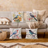 HOSTECCO Bird Floral Throw Pillow Covers 16x16 inch Set of 4 Waterproof Outdoor Pillow Cases Farmhouse Decorative Cushion Covers for Sofa Couch......