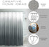 Creative Home Ideas Waffle Weave Shower Curtain Set, 70" x 72", Dark Grey Ombre 13 Piece...
