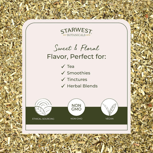 Starwest Botanicals Organic Passion Flower - Dried Loose Leaf Herb for Tea, Herbal Blends, & Smoothies, Natural Passiflora Incarnata, Cut & Sifted...